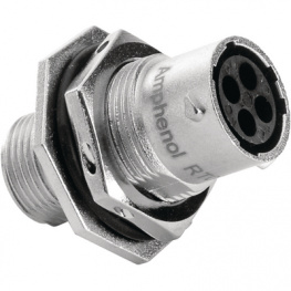 RT0710-4SNH, Разъем: круглый; "мама"; Серия: RT360; Корп: размер 10; IP67; PIN:4, Amphenol
