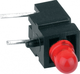 1806.2032, LED; в корпусе; красный; 3мм; Кол-во диод: 1; 20мА; 60°; 15?30мкд, Mentor