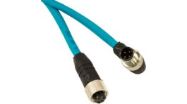 DW04AR117 TL359, Sensor Cable M12 Plug M12 Socket 10 m 1.6 A 250 V, Alpha Wire