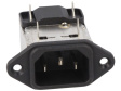 RIX0642H Разъем: питания AC; гнездо; "папа"; 6А; 250ВAC; IEC 60320; -25?85°C