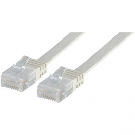 PB-FLUTP6-2-W, Соединительный кабель, плоский RJ45 Cat.6 U/UTP 2 m белый, Maxxtro