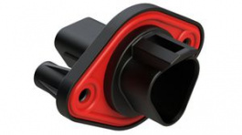 AT04-3P-PM11, Crimp Housing, Plug, 2 Rows, 3 Poles, Black, Amphenol