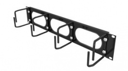 VRA1001, Cable Organizer with D-Ring Hooks, Metal, Black, Vertiv