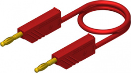 MLN 150/2,5 Au red, Test lead diam. 4 mm Red 150 cm 2.5 mm2 CAT I, SKS Kontakttechnik