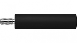 BU 2240 S Ni / SW, Laboratory socket diam. 4 mm Black CAT II, Schutzinger