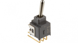 A22AH, Переключатель: тумблер; Пол: 2; DPDT; ON-ON; 0,1A/28ВAC; 0,1A/28ВDC, NKK Switches (NIKKAI, Nihon)