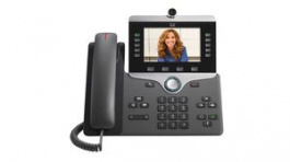 CP-8845-K9=, IP Telephone, 2x RJ45/Bluetooth/RJ9, Black, Cisco Systems