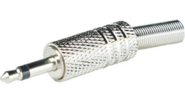 RND 205-00621, Mono Jack Connector&nbsp;&nbsp;Silver, 3.5 mm, Male, RND Connect