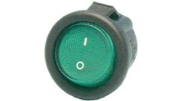RND 210-00551, Power Rocker Switch, Black, On-Off, RND Components