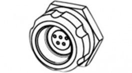 MF2K201-400L, Circular connector Poles 5 angled, Rosenberger connectors