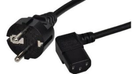 RND 465-00926, Mains Cable Type F (CEE 7/7) - IEC 60320 C13 2.5m Black, RND Connect