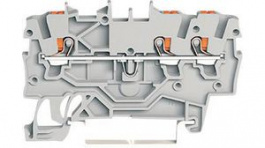 2200-1301, Feedthru Terminal, Cage Clamp, 3 Poles, 0.14 ... 1.5mm\x1a, Wago
