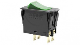 3120-N521-H7T1-W19DG4-10A, Thermal Circuit Breaker, 2-Pole, Panel Mount, 10A, IP00/IP40, ETA