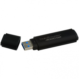 THT4000G2M-R/64GB, USB Stick DataTraveler 4000 G2 64 GB черный, Kingston