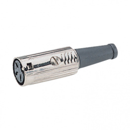 600-0600, Female cable connector nickel-plated 6P, Deltron UK (DEM)