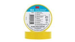7100184732, Electrical Tape, Temflex 165, PVC, 15mm x 10m, Yellow, 3M
