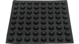 RND 455-00571, Rubber Feet  diam. 12 mm x 5 mm Black, RND Components