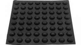 RND 455-00571, Rubber Feet&nbsp;&nbsp;diam. 12 mm x 5 mm Black, RND Components