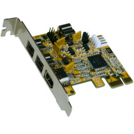 EX-16415-L, PCI-E x1 Card1x FireWire 3x FireWire800, Exsys