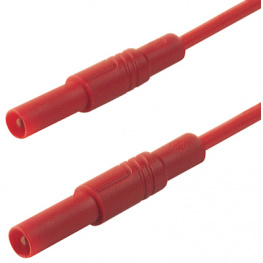 MLS GG 200/2,5 RED, Safety test lead diam. 4 mm Red 200 cm 2.5 mm2 CAT III, SKS Kontakttechnik