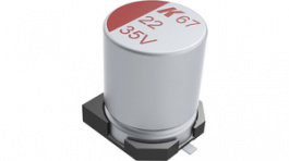 A780MS107M1JLAS030, SMD Hybrid Aluminum Polymer Capacitor, 100uF, 63V, 20%, Kemet