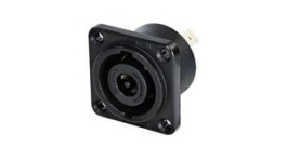 NLT8MPXX-BAG, Chassis Connector, Black, 8 Poles, Neutrik