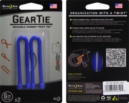 GEAR TIE 6- BLUE, Gear Tie 6" Blue, Nite Ize