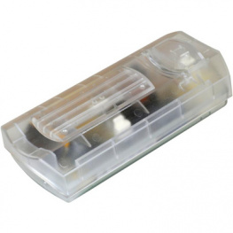 8113-100.01, Dimmer with slider, 230 VAC, Transparent, interBAR