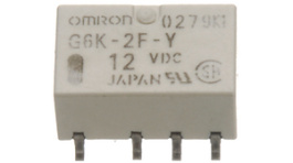 G6K-2F-Y-TR DC5 BY OMR, Signal Relay 5 VDC 237 Ohm 100 mW SMT, Omron