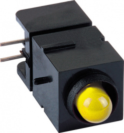 1800.7032, LED; в корпусе; желтый; 5мм; Кол-во диод: 1; 20мА; 60°; 15?30мкд, Mentor
