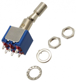 5646AB-2V, Miniature Toggle Switch Lever with Locking On-On 2P, APEM