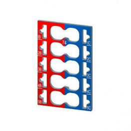 6ES7193-6CP74-2AA0, ET200SP Colour Coding Plate red/blue, Siemens