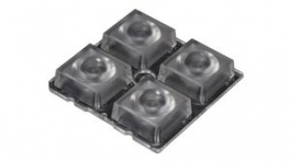 C14605 HB-2X2-RW, Линза для LED; квадратная; прозрачный; H: 8,5мм; Габариты: 50x50мм, LEDIL