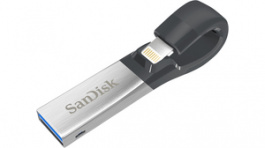 SDIX30C-128G-GN6NE, USB Stick 128 GB Silver/Black, Sandisk