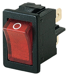 1855.0102, Rocker switch 2P 4 A 250 VAC, Marquardt