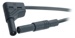 MLS WG 50/1 BLACK, Safety test lead diam. 4 mm Black 50 cm 1 mm2 CAT III, SKS Kontakttechnik