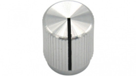 RND 210-00354, Aluminium Knob, natural, 6.4 mm shaft, RND Components