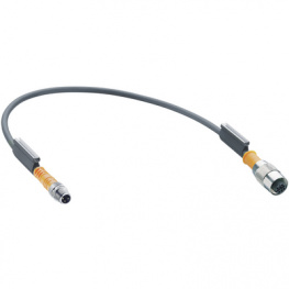 RSMV 3-RKT 4-3-224/1 M, Connecting cable M12 Coupling M8 Plug 1 m, Lumberg Automation (Belden brand)