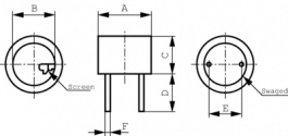 40LT-16, Ultrasonic Transductor, -30...+80 °C, 20 Vpp, SensComp