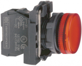 XB5AVM1, Индикаторная лампа; 22мм; Подсвет: ZBVM; плоский; IP66; Цвет: белый, SCHNEIDER ELECTRIC