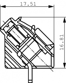 1595690000, LP 5.08/3/135 pcb terminal block 0.5...4 mm2 solid 0.5...2.5 mm2 stranded 5.08 m, Weidmuller