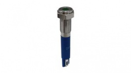RND 210-00694, Vandal Resistant LED Indicator, Green, 6mm, 24VDC, Soldering Lugs, RND Components