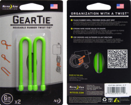 GEAR TIE 6- LIME, Gear Tie 6" Lime, Nite Ize