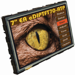 EA EDIPTFT70-ATP, TFT display 7" 800 x 480 Pixel, Electronic Assembly