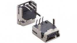 RND 205-00862, Mini USB Connector, Right Angle, 5 Poles, RND Connect