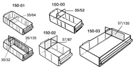 150-02, Выдвижной ящик 135 x 87 mm, Raaco