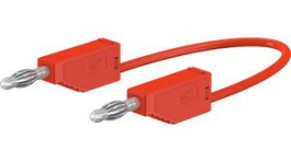 LK425-A/X 150CM RED, Test lead diam. 4 mm Red 150 cm 2.5 mm2 CAT I, Staubli (former Multi-Contact )