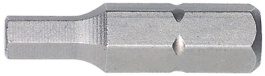 01704, Насадка 1/4" (C6,3мм); шестигранная; 25мм; Наконечник:2,5мм, Wiha