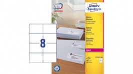L7183-100, Avery Zweckform L7183-100 Address Labels, 105 x 74 mm, White, Zweckform