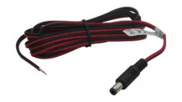 RND 205-01253, DC Connection Cable, 2.5x5.5x9.5mm Plug, Straight, 2m, RND Connect